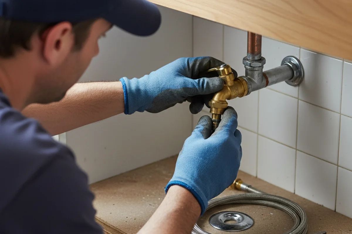 Shutoff valve and fitting work during Faucet and Fixture Repair in Dodd City